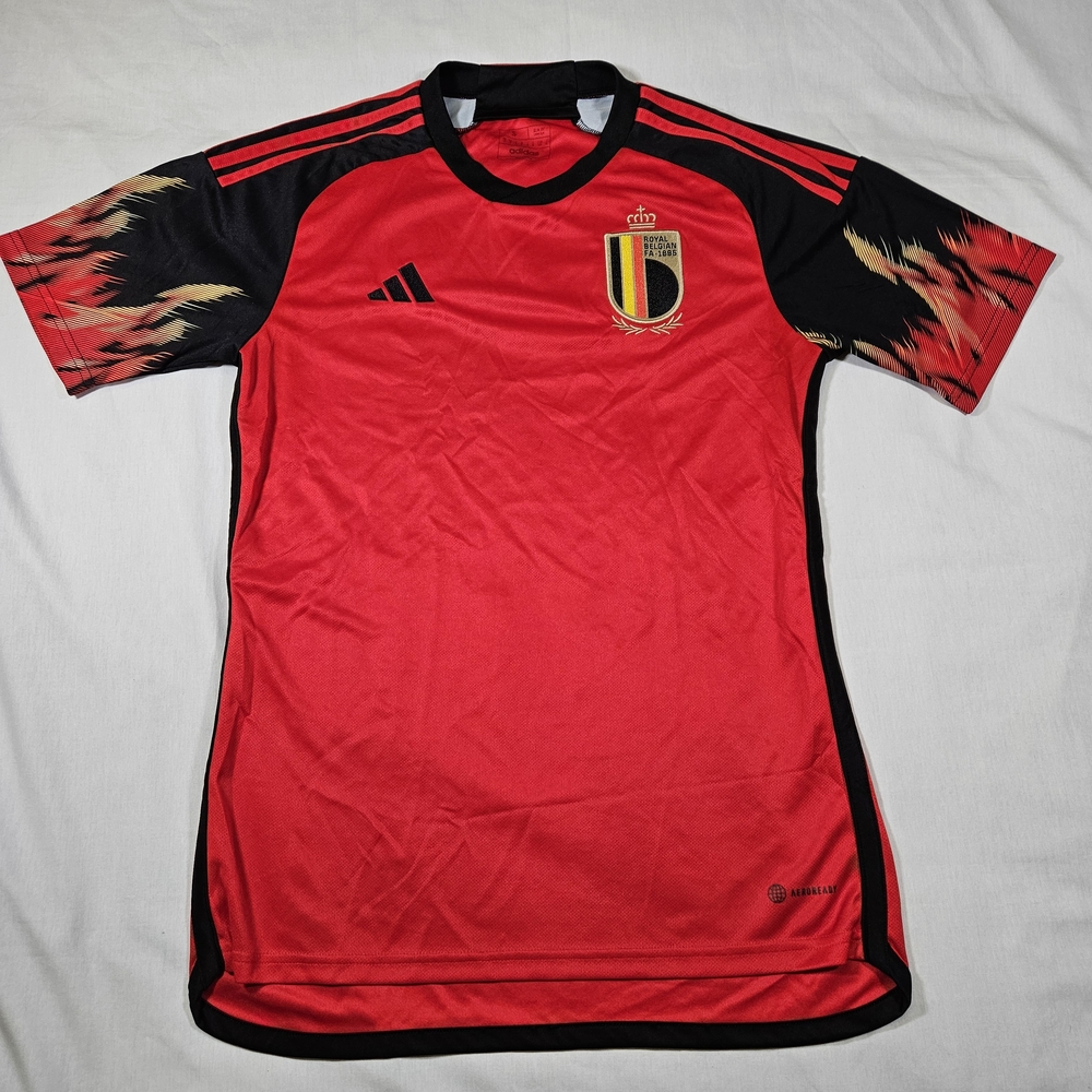 adidas Red and Black Men's Soccer Jersey - Picture 1 of 8